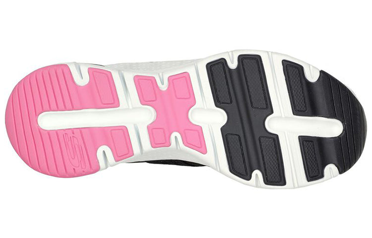 (WMNS) Skechers Arch Fit - Modern Rhythm 'Black Hot Pink' 149717-BKHP