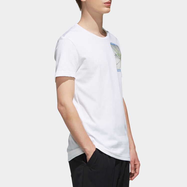 adidas neo M Cs Su Tee Ss Round Neck Short Sleeve White EJ7080