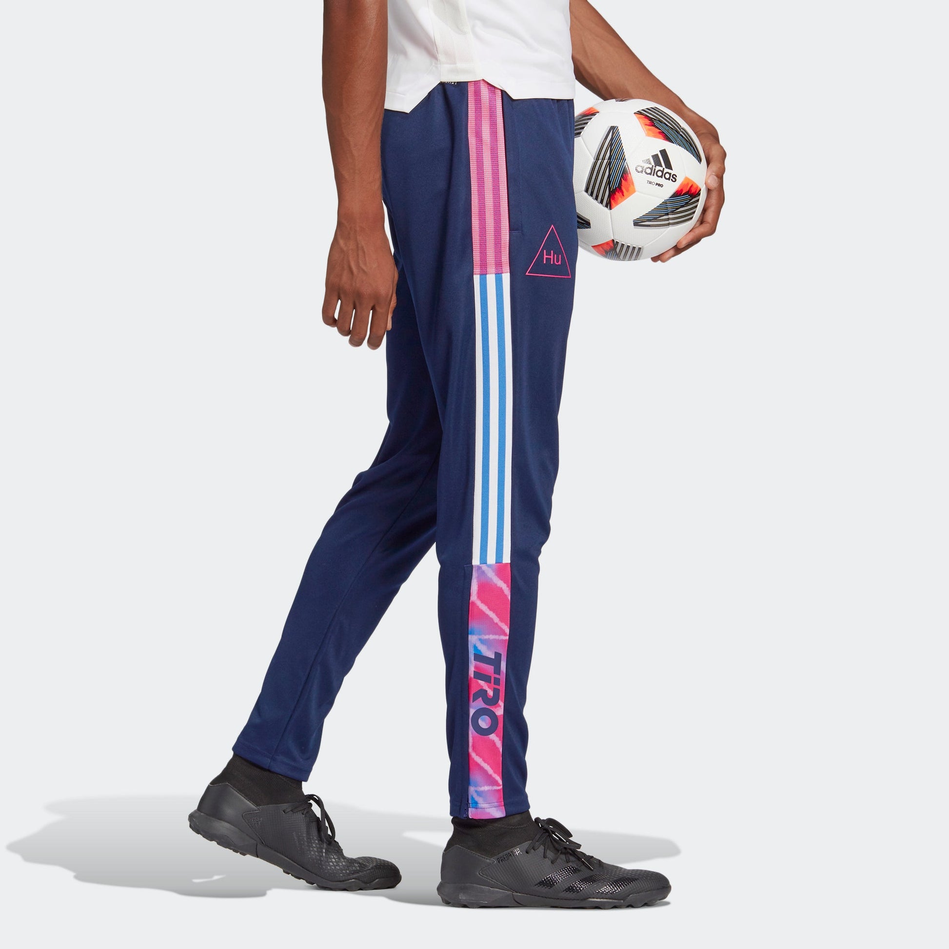 adidas x Crossover Hufc Tr Pnt Soccer/Football Colorblock Casual Sports Long Pants Navy Blue GI7452