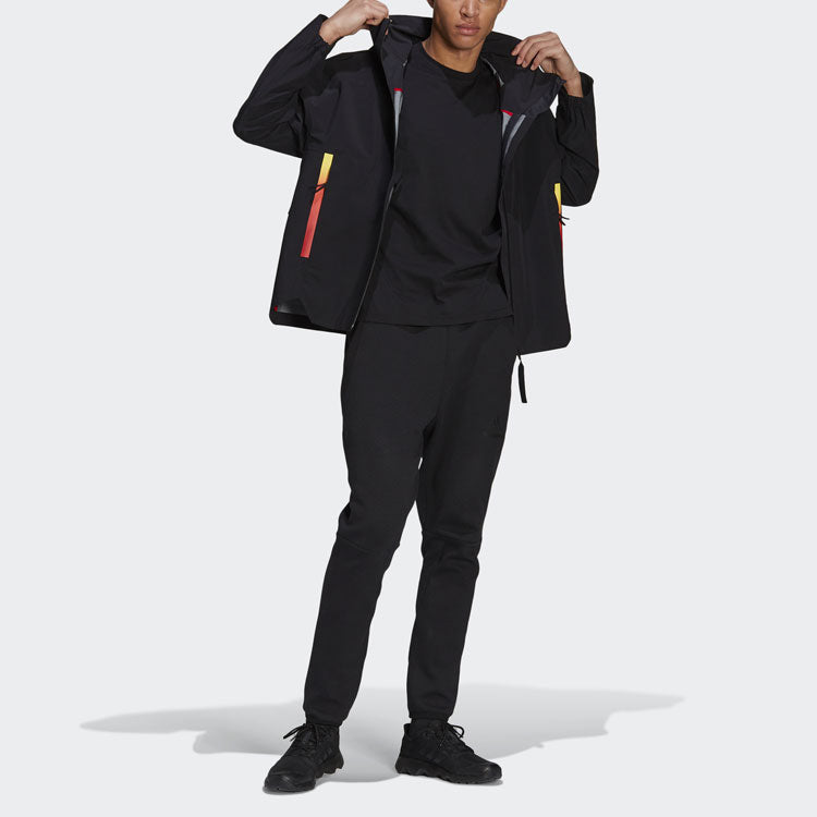 adidas Myshelter RR Outdoor Sports Hooded Jacket Black GT0352