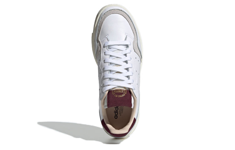 (WMNS) adidas Supercourt 'White Burgundy' EF9225