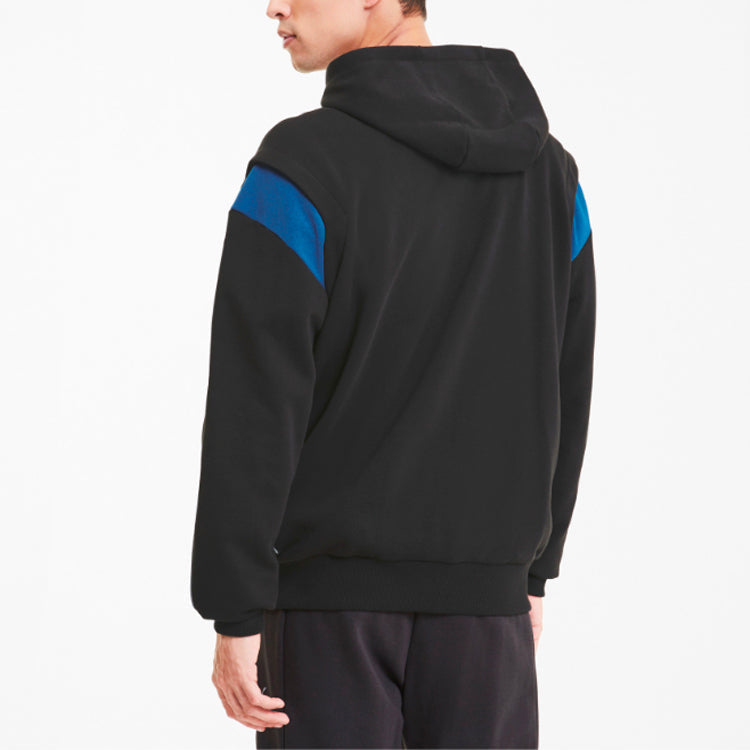 PUMA Ferrari Race Street Hoodie 'Black Blue Yellow' 598926-02