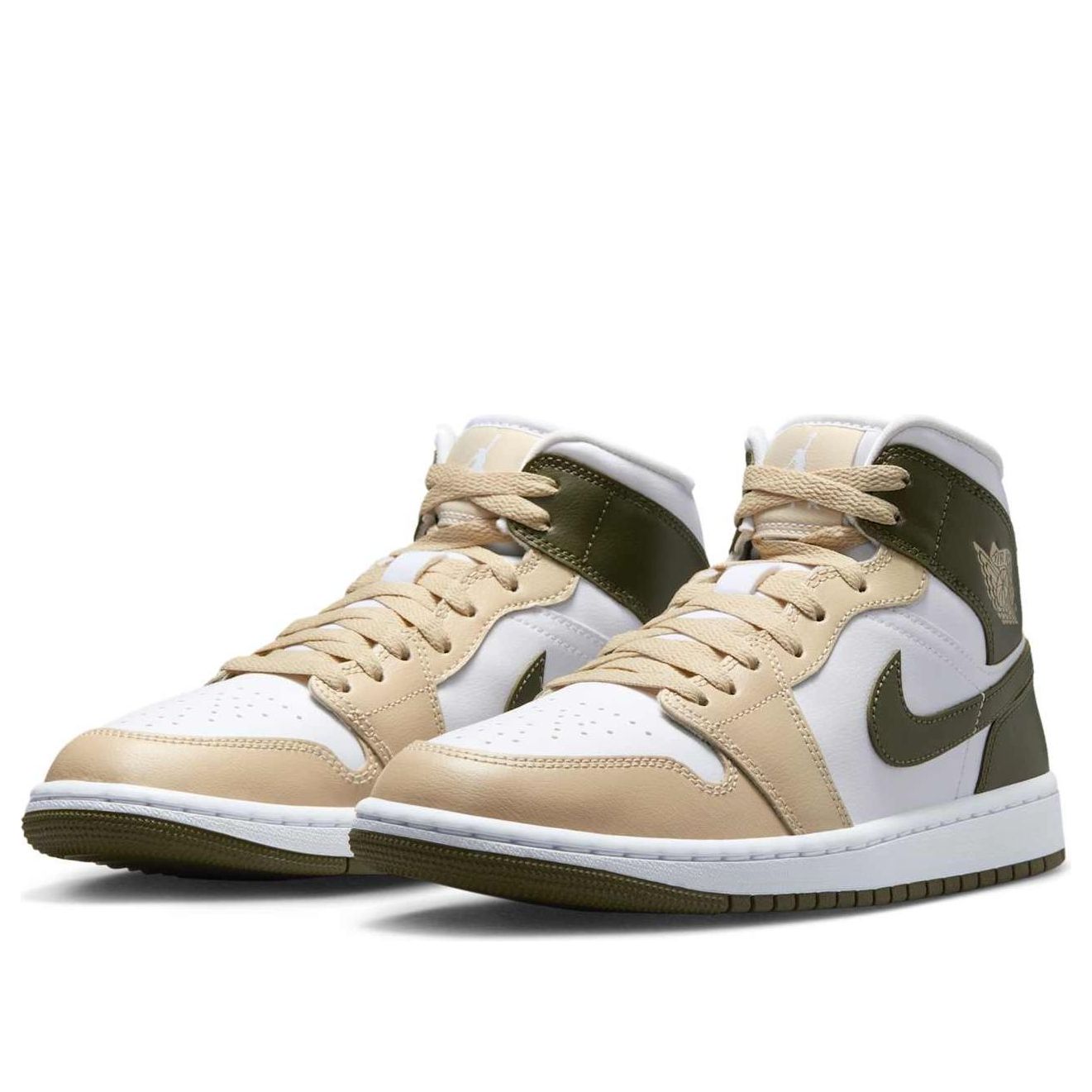 (WMNS) Air Jordan 1 Mid 'Military Drab' BQ6472-120