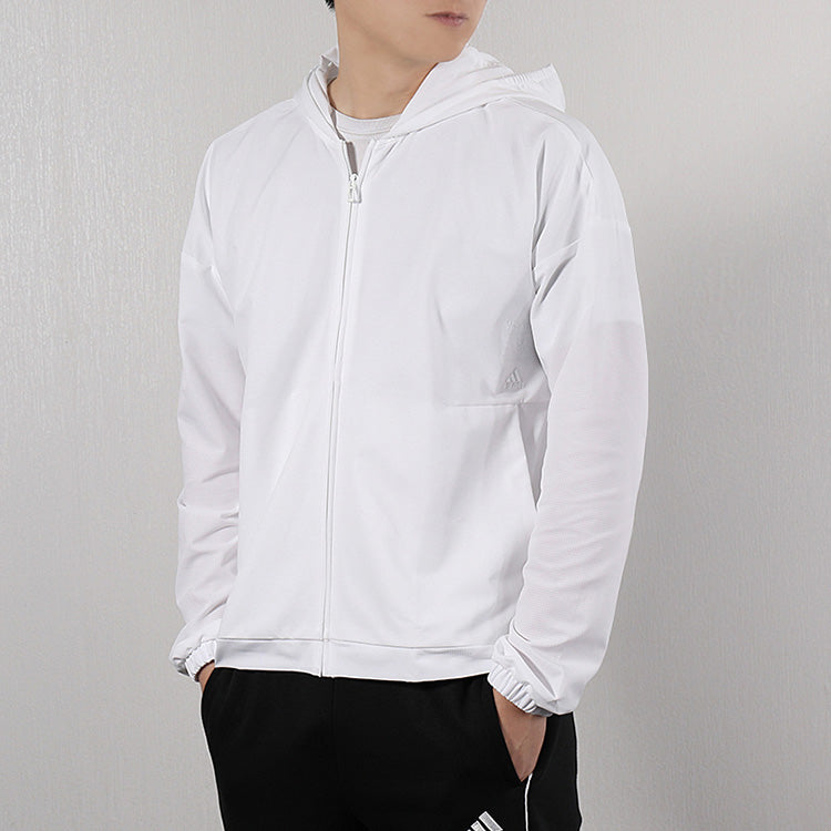 adidas M ID Mesh Full Zip Jacket 'White' DV1101