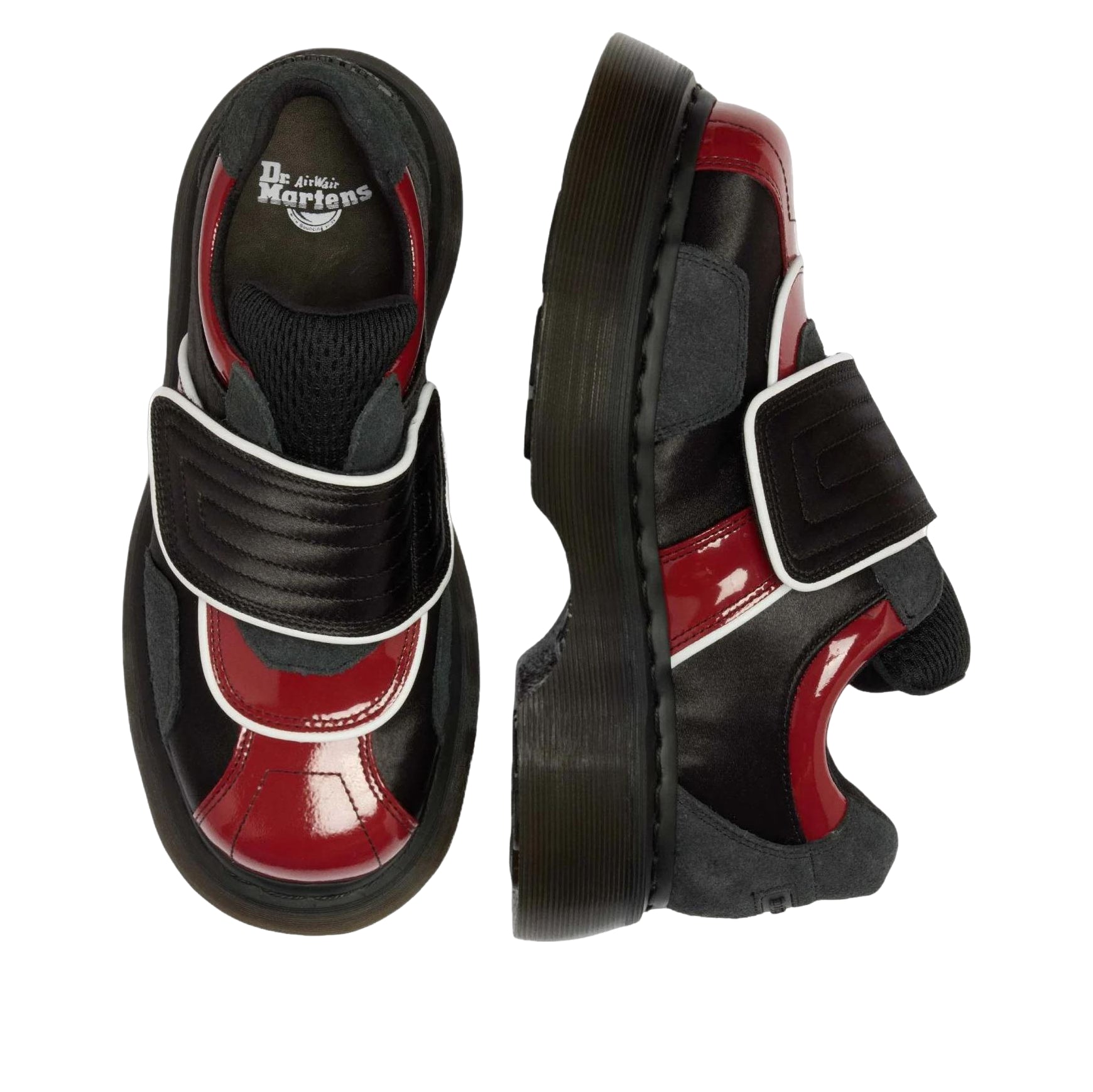 Dr. Martens Women's Buzz Strap 'Black Scarlet Red' 42619001