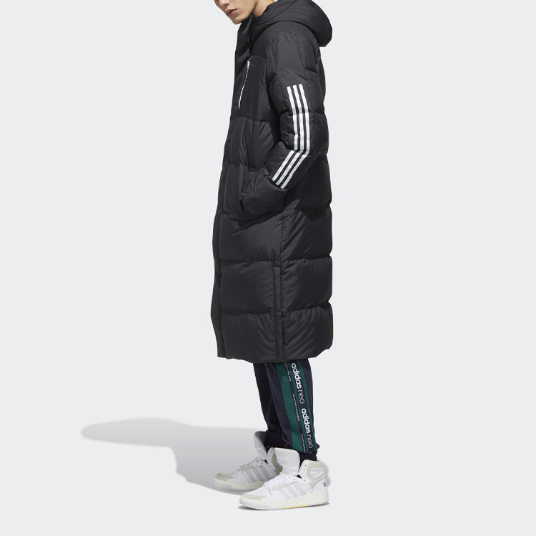 adidas neo Sports hooded down Jacket Black GJ8844