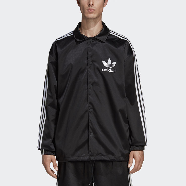 adidas originals Men's Satin Coach Jacket DV1617