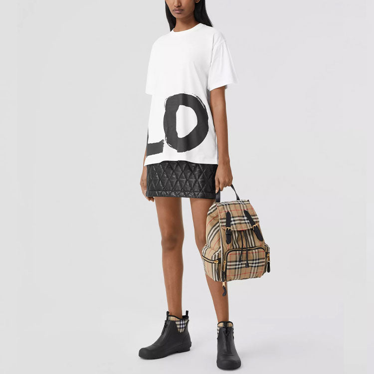 Burberry Love Print Cotton Loose For White 80373031