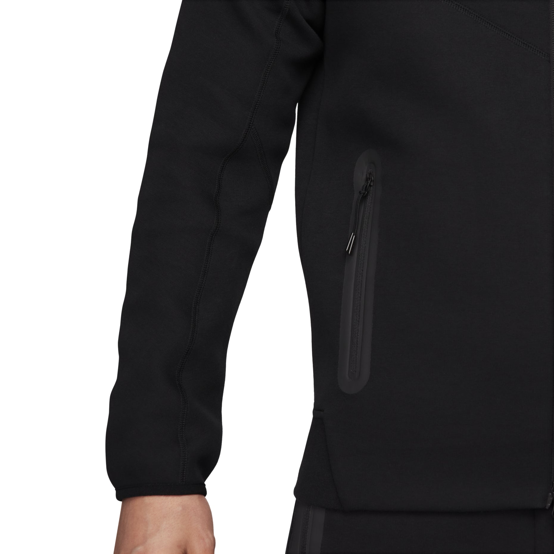 Nike Tech Fleece Full Zip Windrunner Hooded Jacket Asia Sizing 'Black' FB7922-010