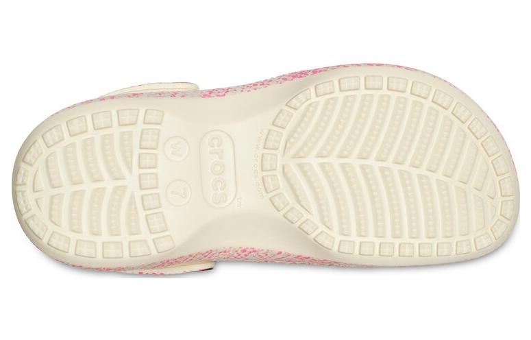 (WMNS) Crocs Classic Platform Snake Print Clogs 'Pink' 207328-2Y3