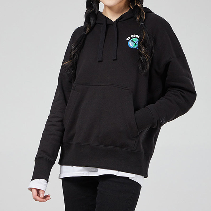 (WMNS) PUMA Downtown Graphic Hoodie 'Black Blue Pink' 531437-01