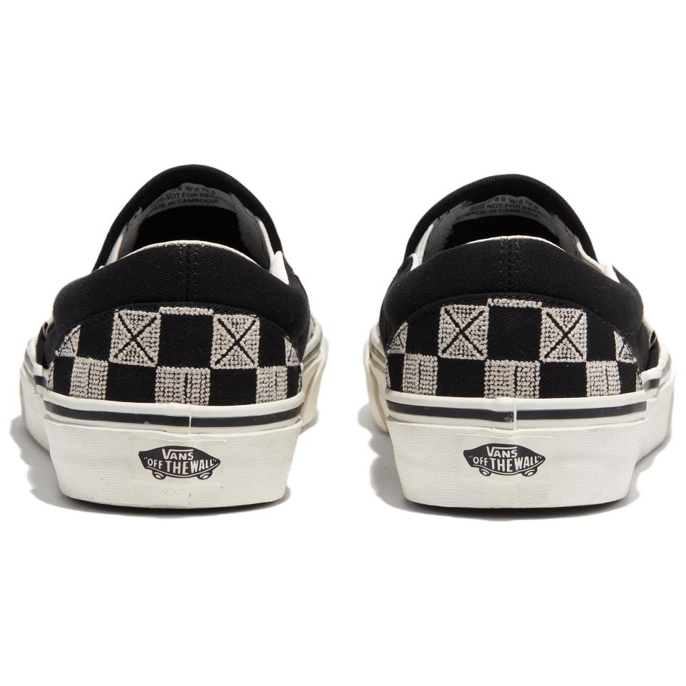 Vans Silp On Classic Stitch Checkerboard 'Grey Black' VN000BVZCJJ