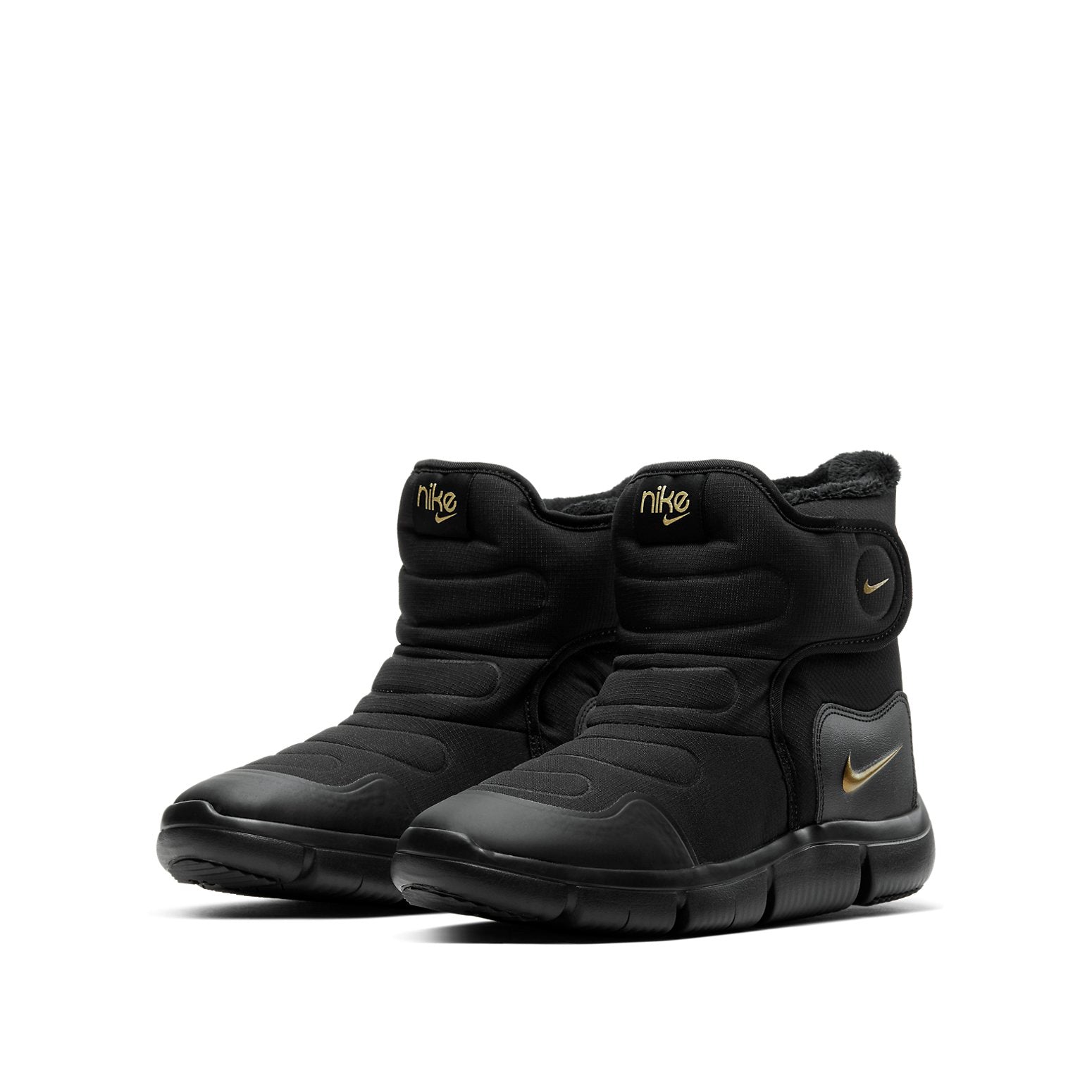 (GS) Nike Novice Boot 'Black/Wolf Grey/Metallic Gold' AV8337-001