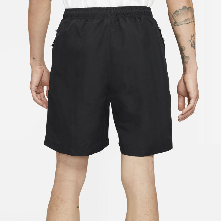 Nike Logo Micro Mark Breathable Solid Color Shorts Couple Style Black DM4402-010