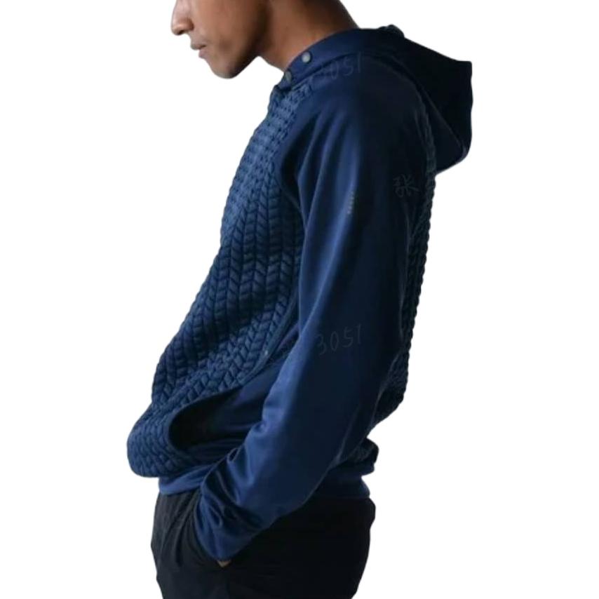 New Balance R.W.Tech Heat Loft Pullover Hoodie Asia Sizing 'Natural Indigo' MT23155-NGO