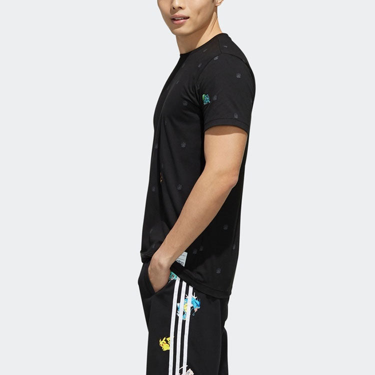adidas neo x Pokmon Crossover Series Sports Short Sleeve Black FM0315