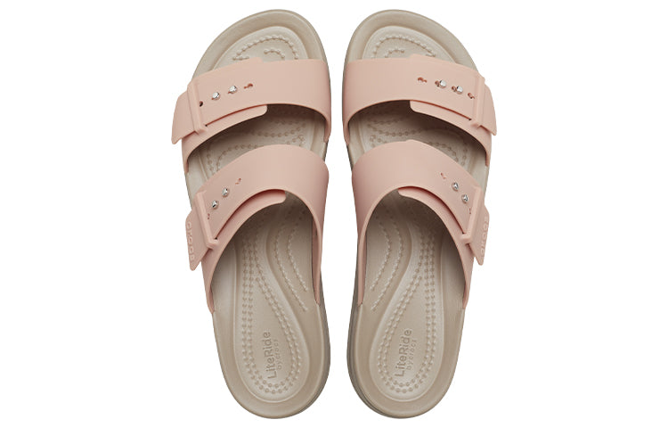 (WMNS) Crocs Pale Blush Brooklyn Sandal 'Brown Beige' 207431-6RL