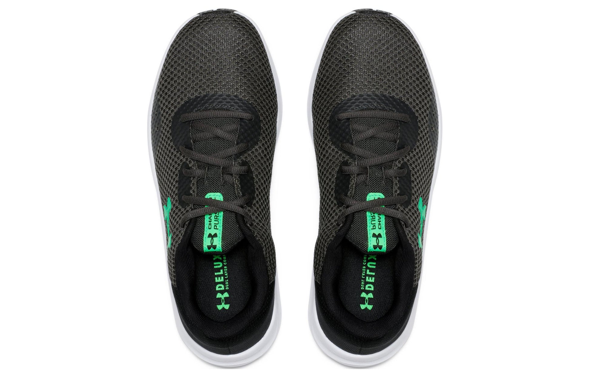 Under Armour Charged Pursuit 3 Running Shoes 'Black Green' 3025801-101