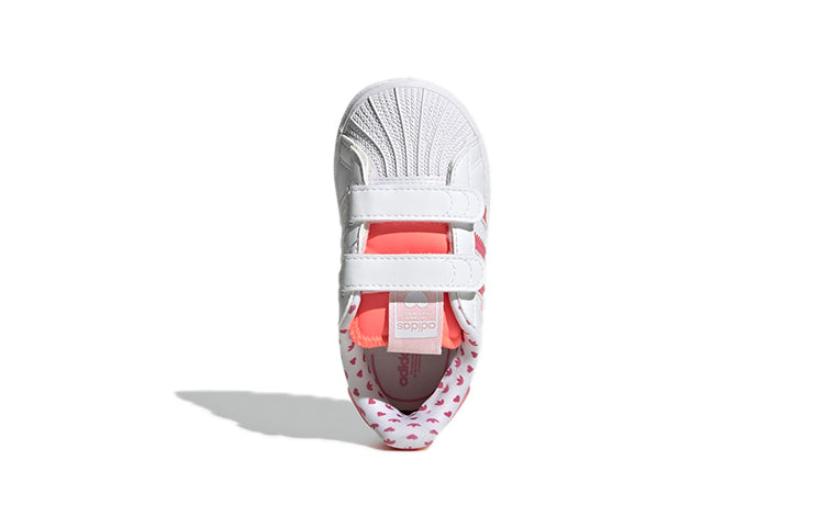 (TD) adidas Superstar Shell Toe J 'Valentine's Day White Pink' GY3338