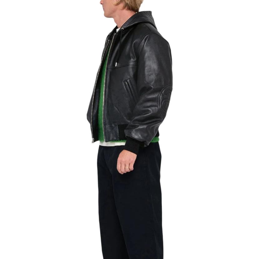 Stussy SS Link Leather Bomber 'Black' 115739