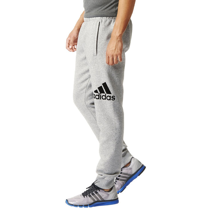 Men's adidas Training Sports Knit Long Pants/Trousers Medium Hemp Grey AB6528