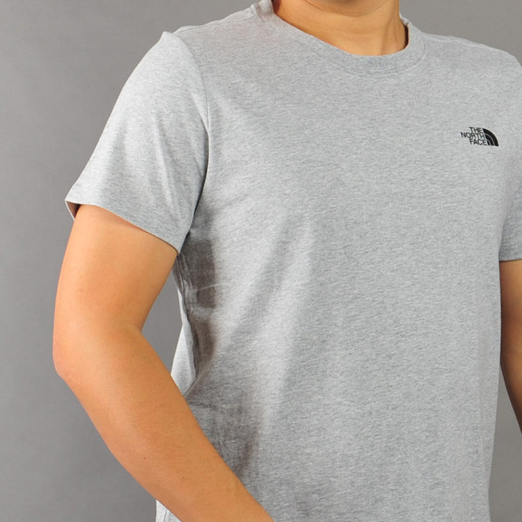 Men's THE NORTH FACE SS20 Geometry Pattern Logo Short Sleeve Gray 4998-DYX