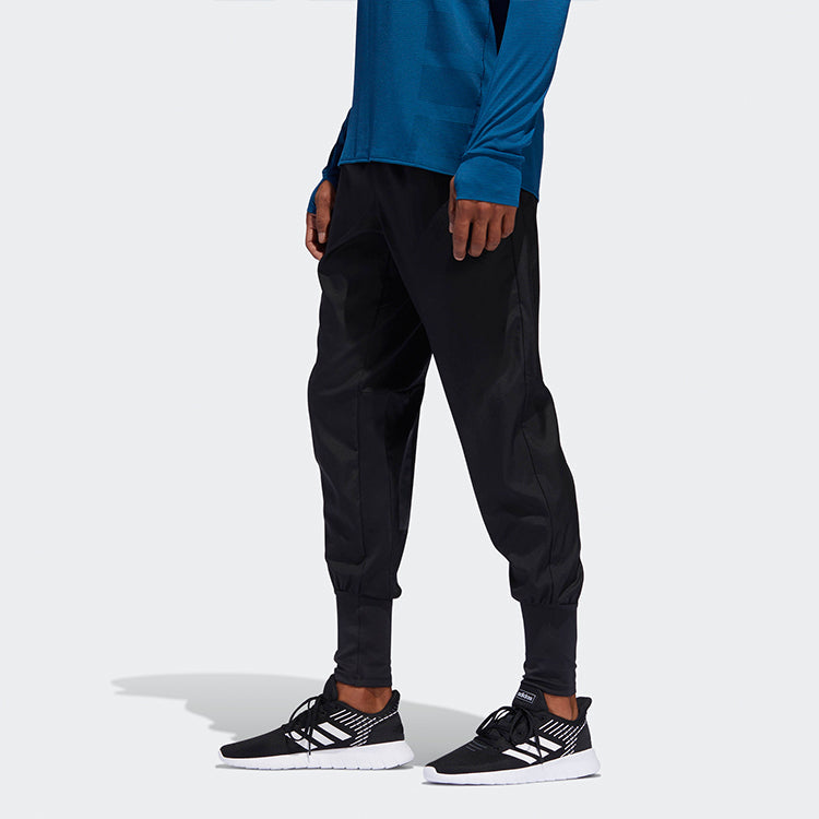 adidas Astro Pant M Slim Fit Bundle Feet Reflective Running Long Pants Black DW3702