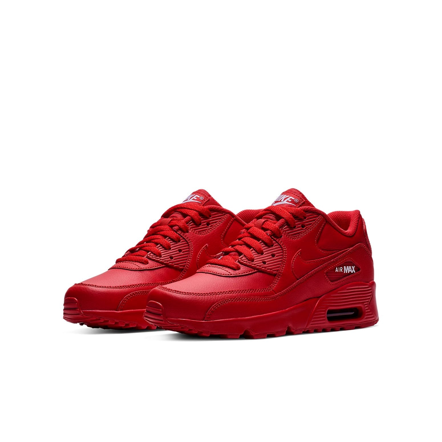 (GS) Nike Air Max 90 Leather 'University Red' 833412-606