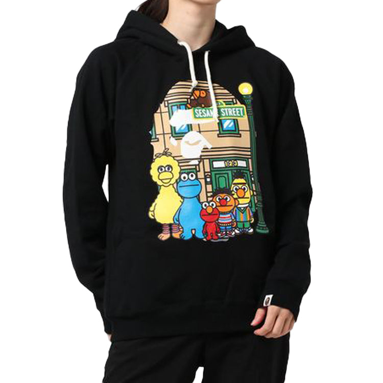 BAPE x SESAME STREET Pullover Unisex Black 2F73-314-907