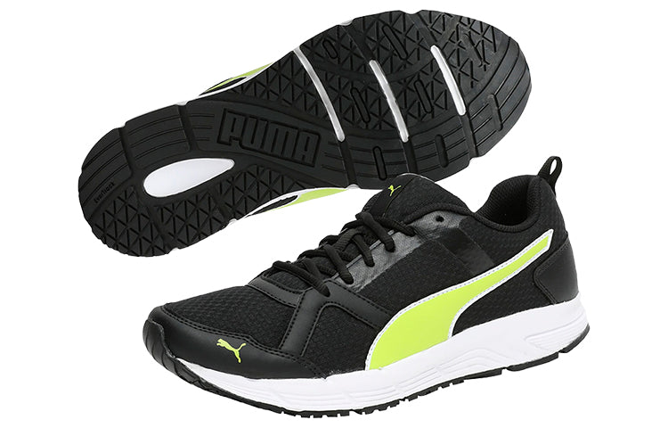 PUMA Dreton Idp Low Top Black/White/Green 368537-04