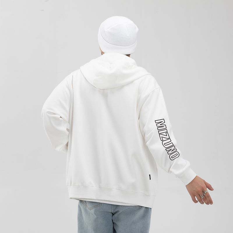 Mizuno Logo Sweat Jacket 'White' A2CA2A41