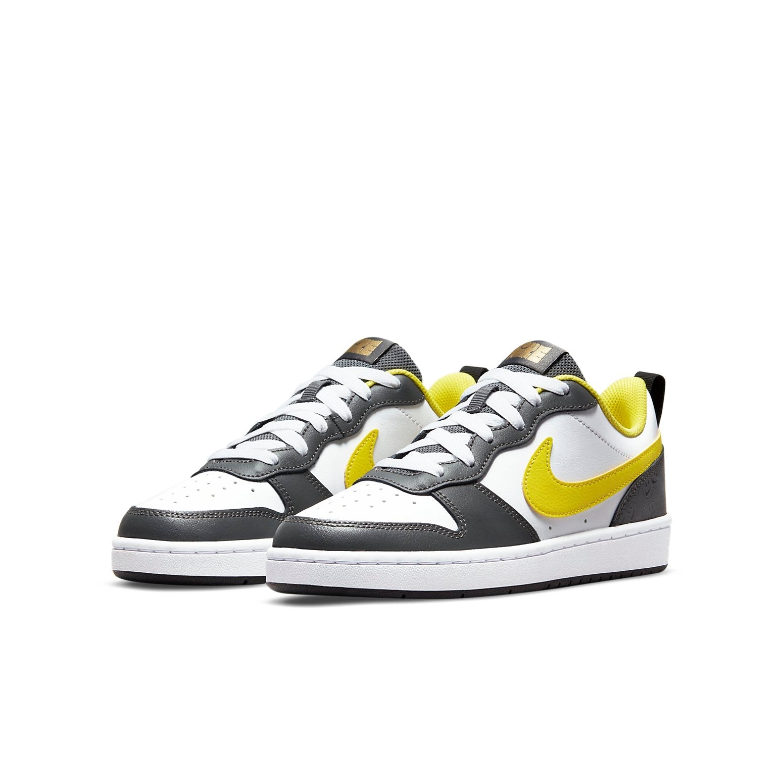 (GS) Nike Court Borough Low 2 SE 'White Yellow Strike' DO6688-100