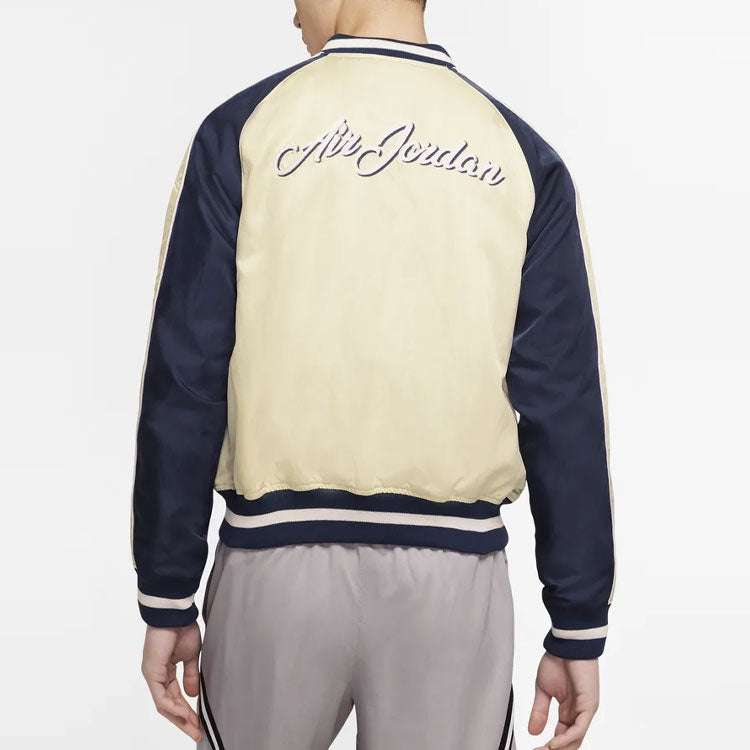 Air Jordan Remastered Souvenir Casual Sports baseball uniform Jacket White CD5772-271