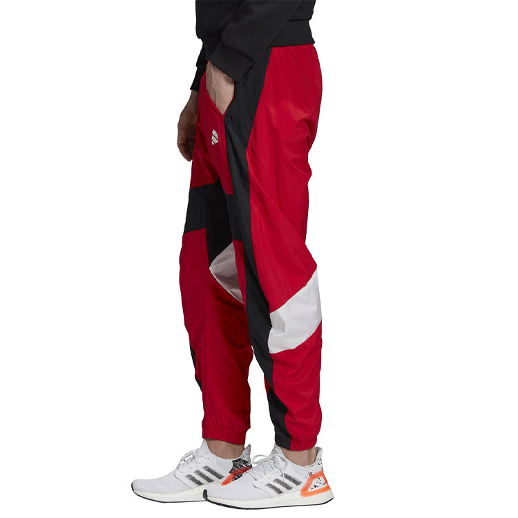 adidas M O Shape Pant Splicing Sports Bundle Feet Pants Red FI4685