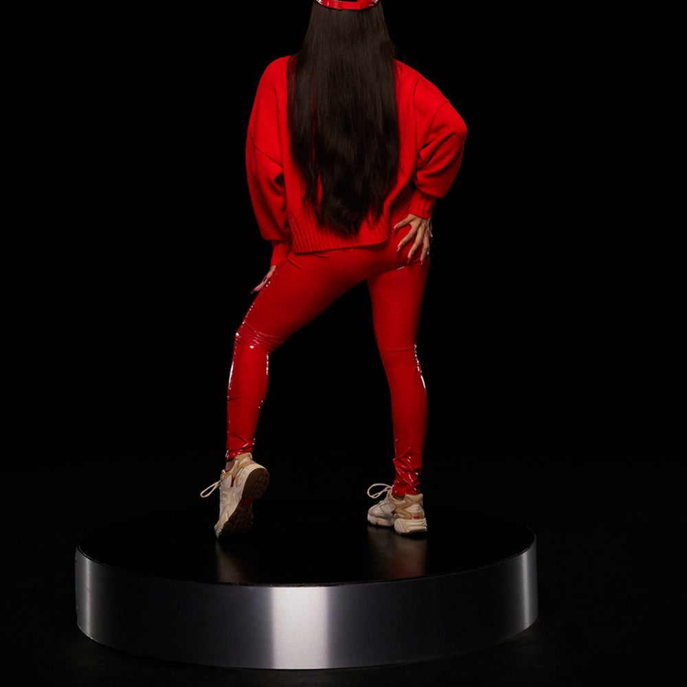 adidas x IVY PARK Crossover Side Stripe High Collar Pullover Couple Style Red HH7299