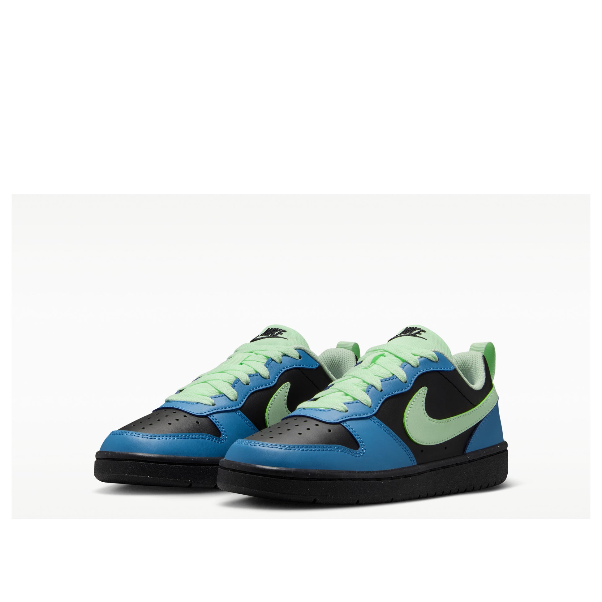 (GS) Nike Court Borough Low Recraft 'Black Blue Green' DV5456-012
