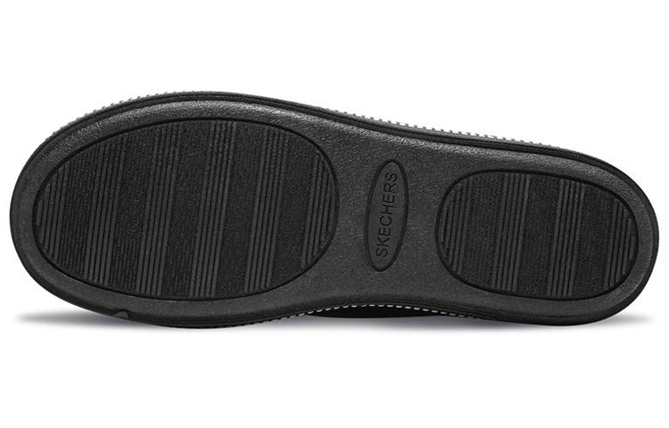 (WMNS) Skechers Cozy Campfire Low-Top Slip-on Shoes Black 32782-BLK