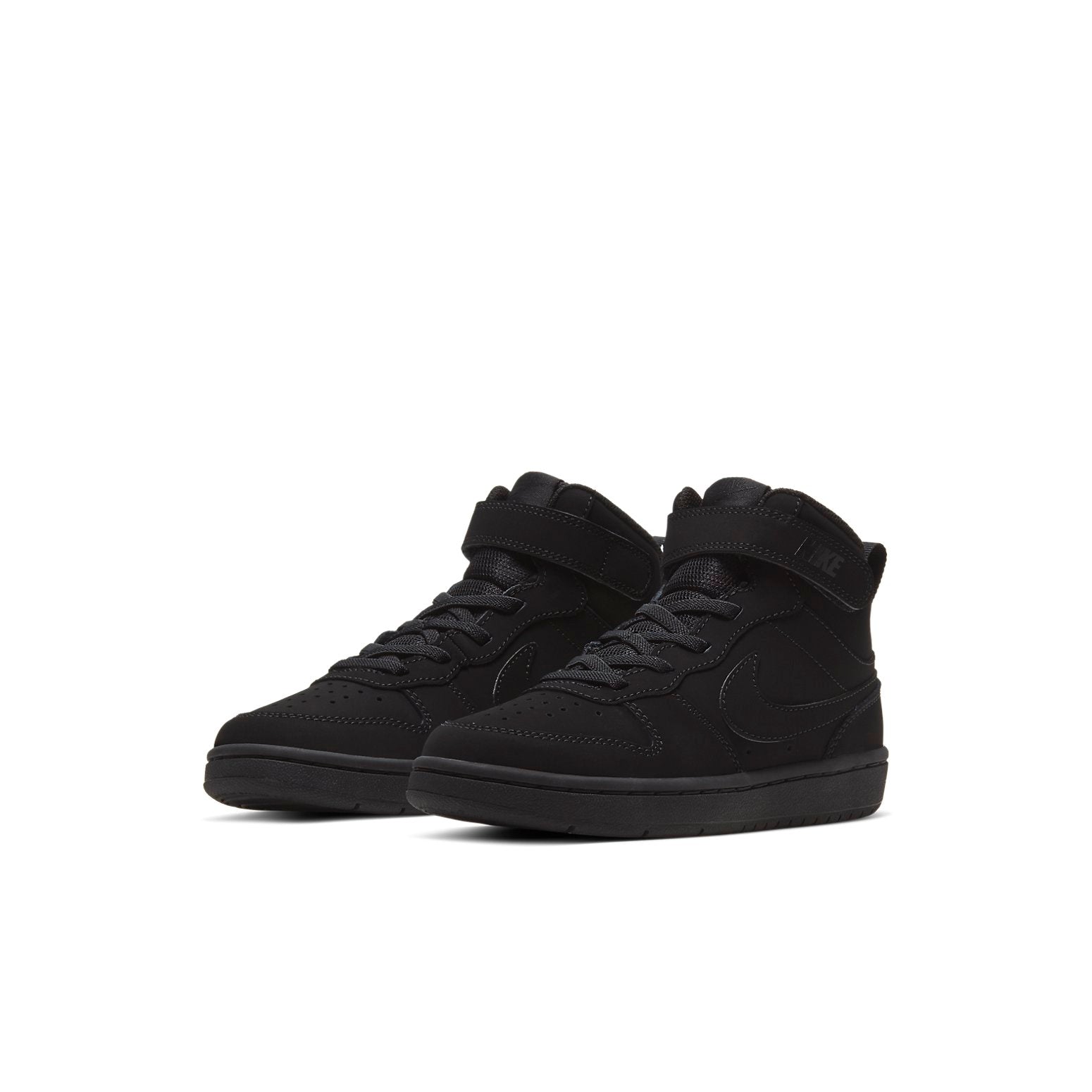 (PS) Nike Court Borough Mid 2 'Triple Black' CW5868-001