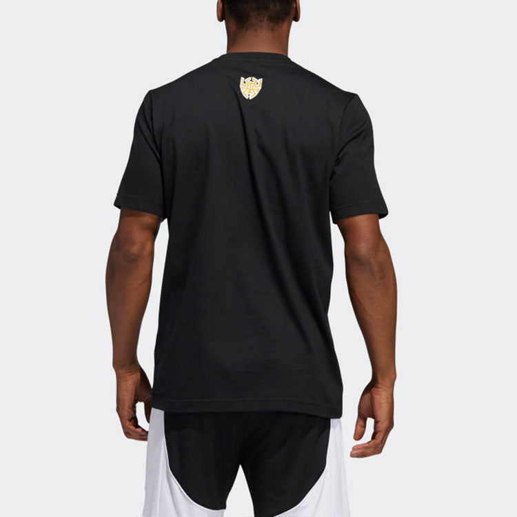 adidas x Crayola Crossover Cray Crayon T Funny Printing Sports Basketball Short Sleeve Black GN7918