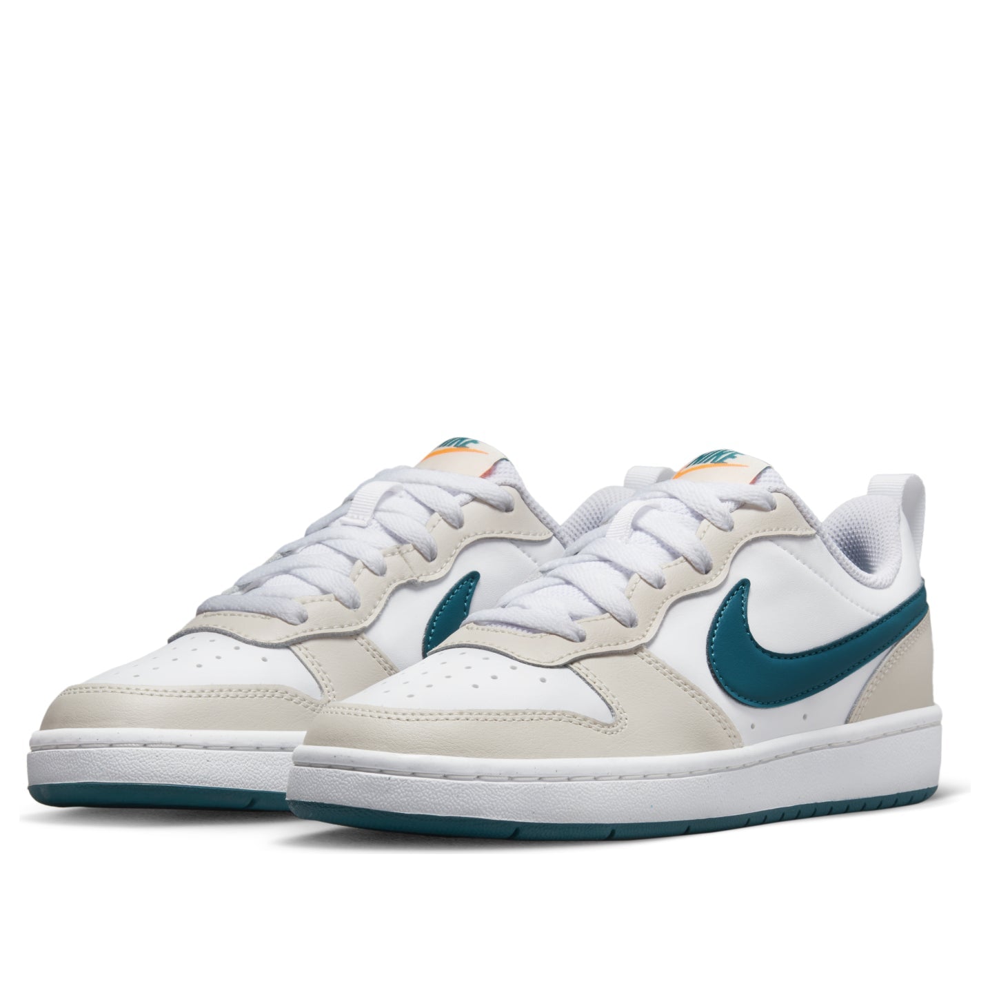 (GS) Nike Court Borough Low 2 'Sail Bright Spruce' BQ5448-017
