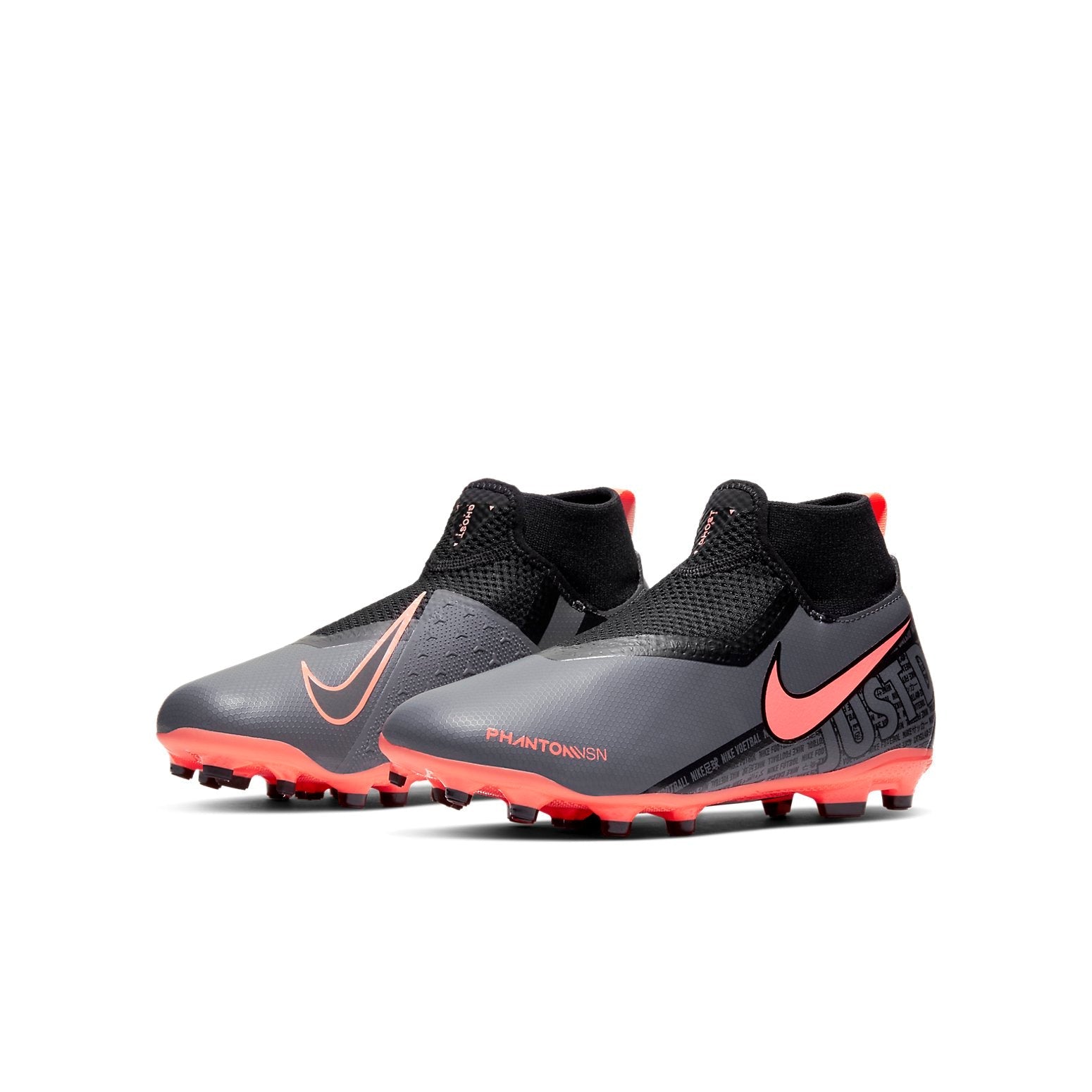 (GS) Nike Phntom VSN Academy DF FG MG 'Dark Grey Coral Black' AO3287-080