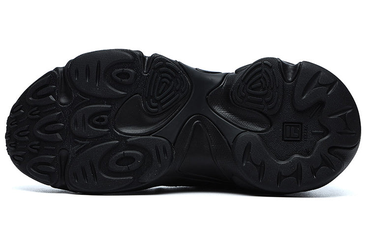 (WMNS) FILA FUSION Chunky Sneakers 'Black Silver' T12W141105FBK