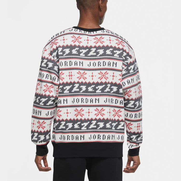 Air Jordan Jumpman Holiday Knit Stay Warm Cozy Casual Round Neck Black CT3460-010