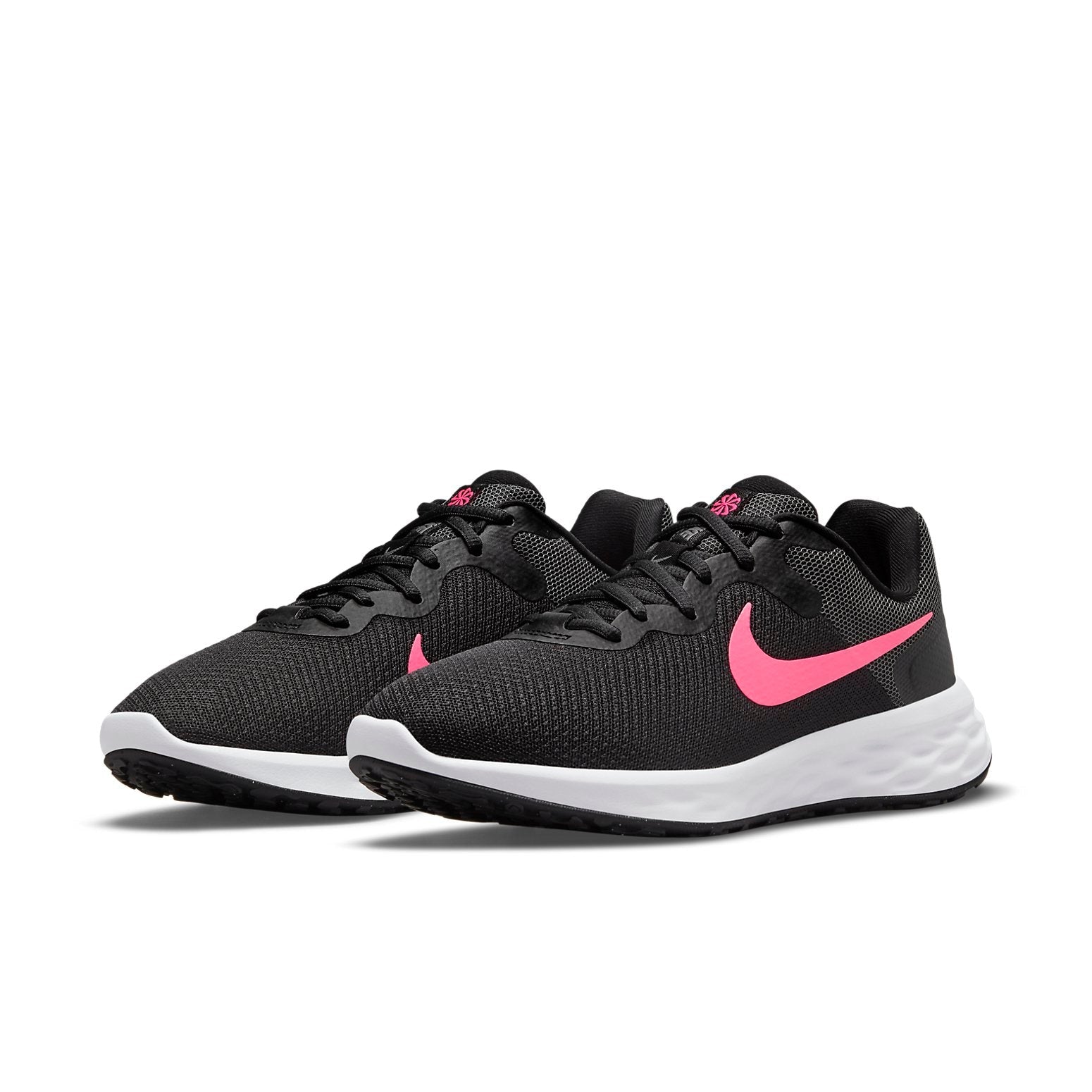 (WMNS) Nike Revolution 6 Next Nature Wide 'Black Hyper Pink' DC9001-002