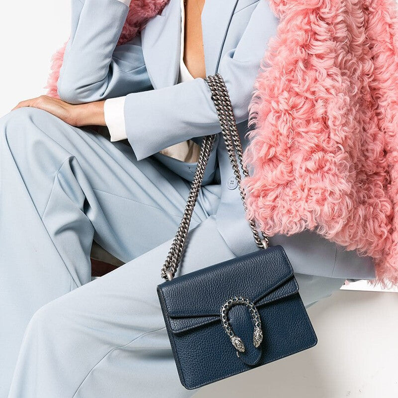 (WMNS) Gucci Dionysus Chain Crossbody Bag 'Blue' 421970-CAOGN-8205