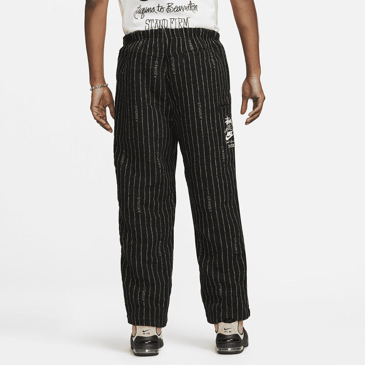 Nike x Stussy SS23 Stripe Wool Pant 'Antique Black' DR4021-010