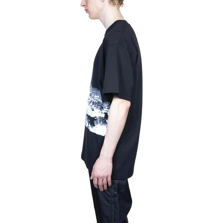 Off-White Climbing new Heights print Printing Men Loose Black OMAA038S201850161001