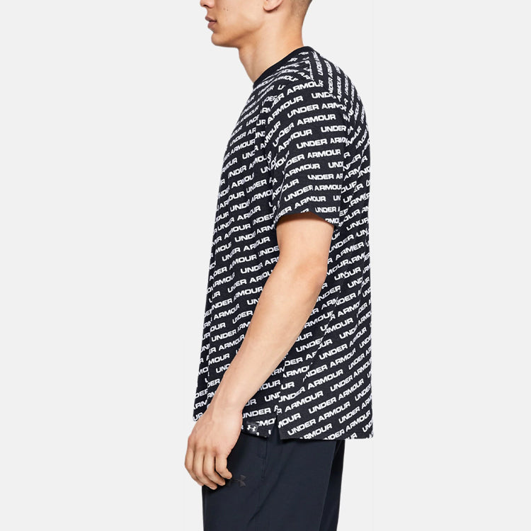 Under Armour UA Unstoppable Wordmark Tee 'White Black' 1345563-002