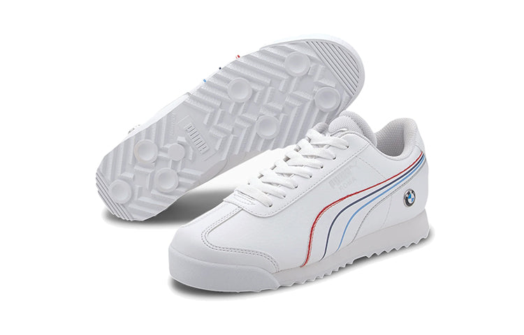 (GS) PUMA Bmw M Motorsport Roma Low Running Shoes White 306528-02