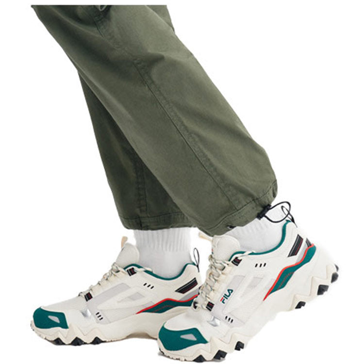 (WMNS) FILA Oakmont Peaker RetroRunning Shoes WhiteGreen 'White Green' F12W031111FGB